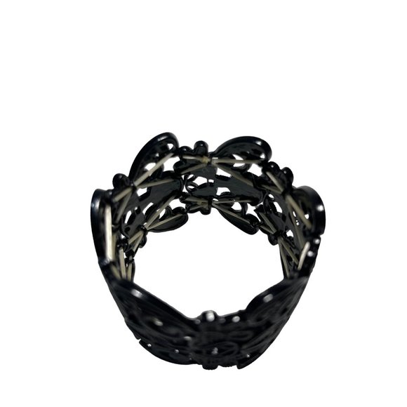 Women's Exaggerated Lace Hollow Out & Rhinestone Decor Wedding Party Stretch Bra - Picture 5 of 5